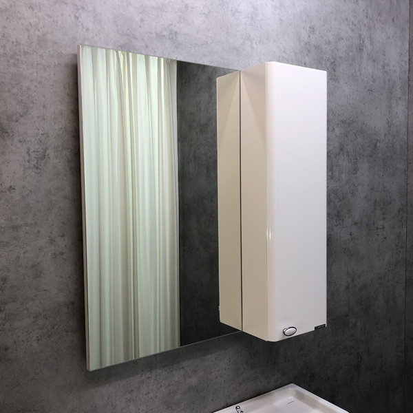 Дополнительное фото №3 Зеркало-шкаф Comforty Неаполь-80 белый глянец