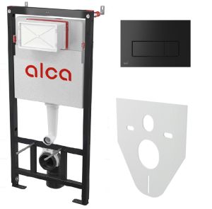 Set Инсталляции AlcaPlast AM101/1120-4:1 RU с кнопкой M578 черный мат+ M91