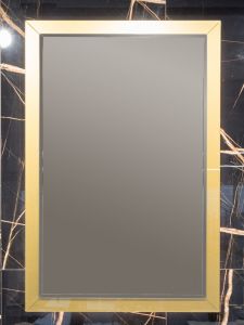 Зеркало NeoArt Dolce с подсветкой, золото 70*105