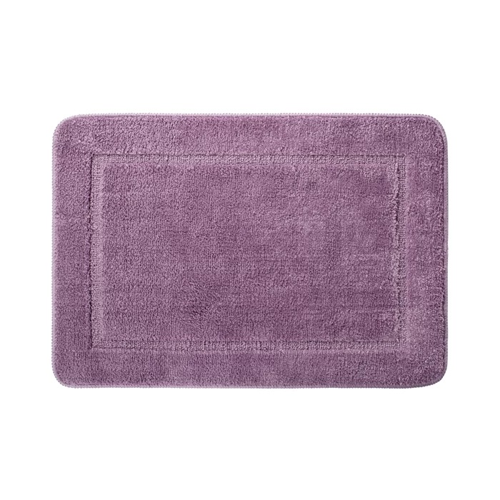 Фото Коврик для ванной комнаты, 65х45 см, микрофибра, фиолетовый (IDDIS)