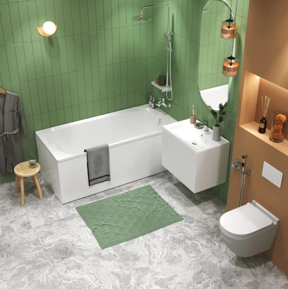 Дополнительное фото №3 Ванна акриловая 1Marka Elegance 160x70 без каркаса
