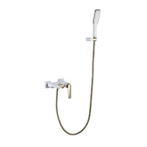 Смеситель для ванны Boheme 383-W золото, белый