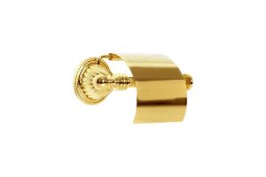 HERMITAGE GOLD 10350 держатель для туалетной бумаги с крышкой (BOHEME)