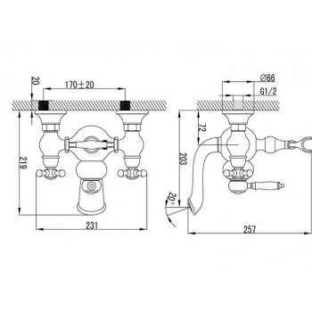 Дополнительное фото №1 Смеситель для ванны Berholm ELSSB00B02