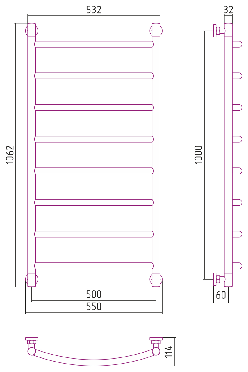 Дополнительное фото №3 Сунержа ДР "ГАЛАНТ+" 1000х500 (Без покрытия)