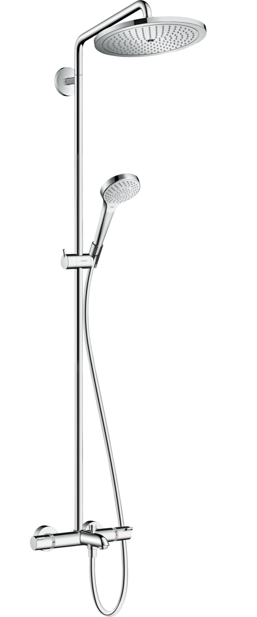 Фото Душевая система с изливом для ванны Hansgrohe Croma Select 280 1jet showerpipe 26792000 