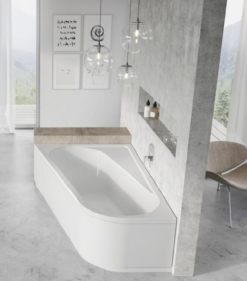 Фото Экран для ванны Ravak Chrome 160x105 правый, белый