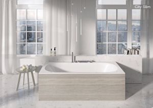 Экран для ванны Ravak City 180 с креплением, сатиновое дерево