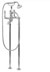 Напольный смеситель для ванны Cezares FIRST-VDP-01-M хром, ручки металл