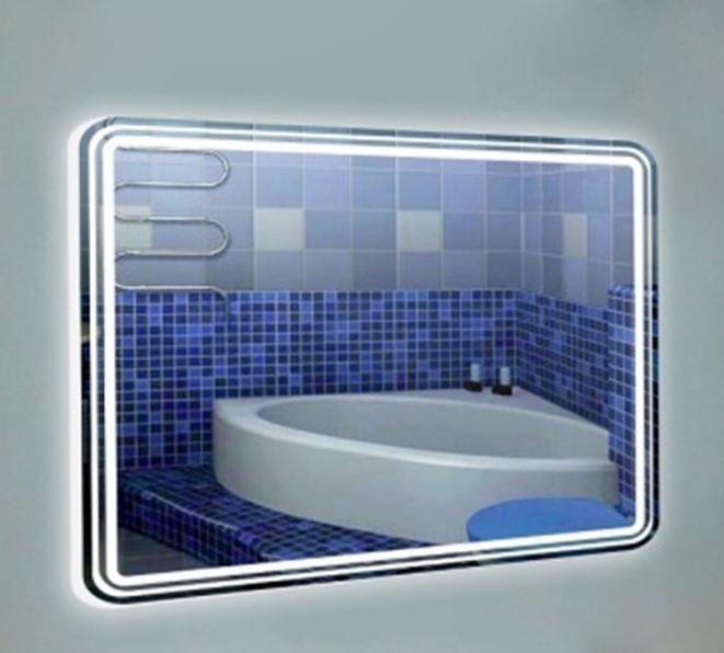 Фото Crown 1000*700 Зеркало с подсветкой SuperLed, подогревом и сенсорным выключателем