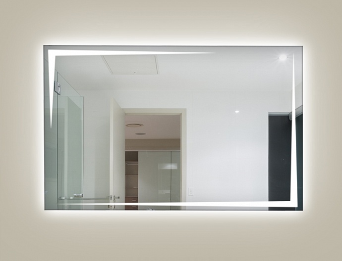 Фото Primula 1000*800.202 Зеркало с подсветкой SuperLed (холодной), сенсорным выключателем (на взмах)