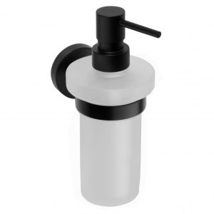 DARK Дозатор для жидкого мыла настенный 250ml 80х180х100мм, черный (BEMETA)