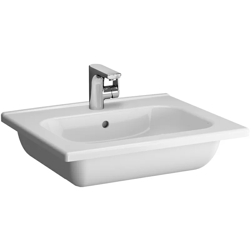 Фото D-LIGHT Раковина 60 см. с переливом (возможна установка на столешницу)