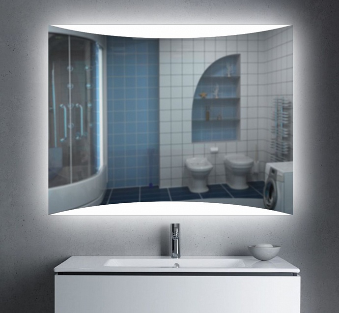 Дополнительное фото №1 Acacia 800х800.203 Зеркало с подсветкой SuperLed (холодной) и сенсорным выключателем (на касание)