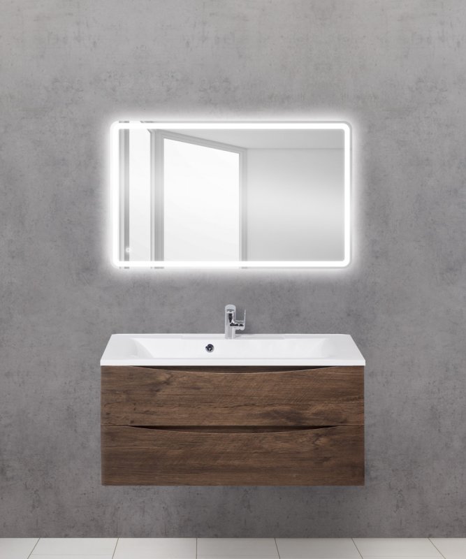 Дополнительное фото №1 Зеркало Belbagno с встроенным светильником, сенсорный выключатель 1000*600