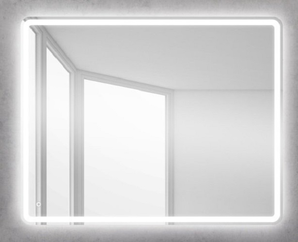 Фото Зеркало Belbagno с встроенным светильником, сенсорный выключатель 1000*800
