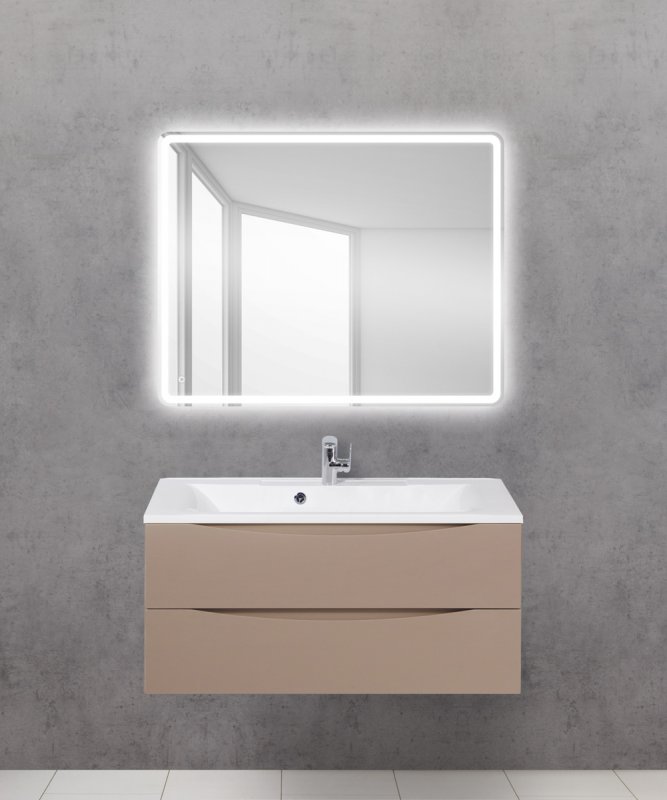 Дополнительное фото №2 Зеркало Belbagno с встроенным светильником, сенсорный выключатель 1000*800