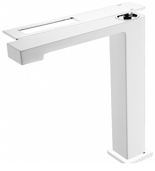 Фото Смеситель для раковины Boheme Q White-Chrome
