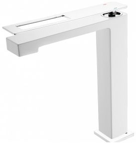 Смеситель для раковины Boheme Q White-Chrome