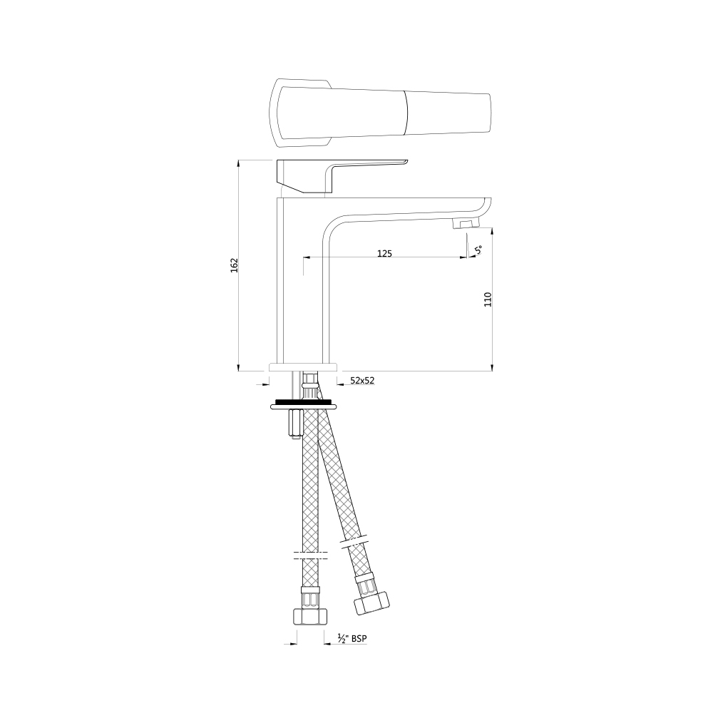 Дополнительное фото №1 Смеситель для раковины Jaquar KUP-CHR-35011BPM