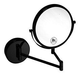 DARK Зеркало косметическое круглое MS22U, черный (BEMETA)