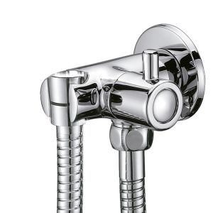 Гигиенический душ-клапан с интегрированным держателем Clever Sahara 98442 хром