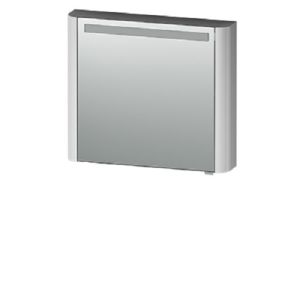 M30MCL0801FG Sensation, зеркало, зеркальный шкаф, левый, 80 см, с подсветкой, серый шелк, глянцевая,