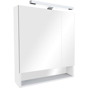 GAP 80 Зеркальный шкаф цвет белый ПВХ (ROCA)