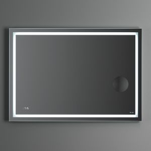 Универсальное зеркало с контурной Led-подсветкой, часами и косметическим зеркалом, 100 см AM PM Gem