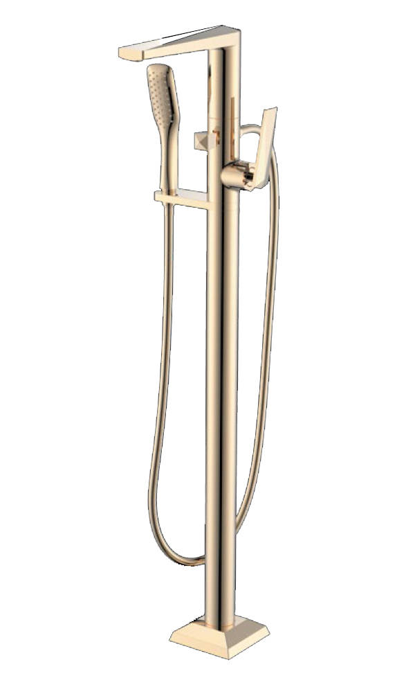 Фото Напольный смеситель для ванны Boheme Venturo Gold