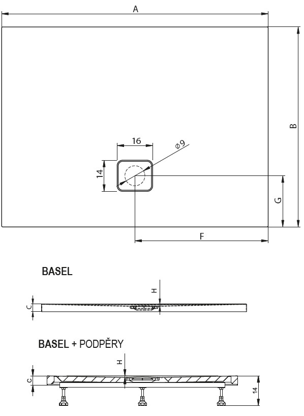 Дополнительное фото №2 Душевой поддон Riho Basel 404 100х80х4,5