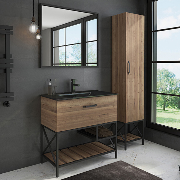 Дополнительное фото №1 Зеркало Comforty Бредфорд-90 черный