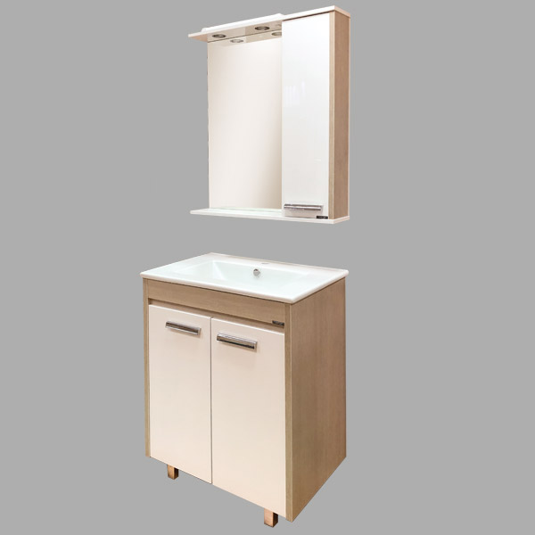 Дополнительное фото №5 Тумба Comforty Тулуза-75 сосна лоредо с раковиной Quadro 75