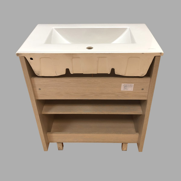 Дополнительное фото №8 Тумба Comforty Тулуза-75 сосна лоредо с раковиной Quadro 75