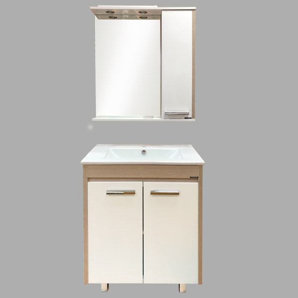 Дополнительное фото №9 Тумба Comforty Тулуза-75 сосна лоредо с раковиной Quadro 75