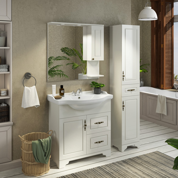 Фото Шкаф-колонна Comforty Севилья-35 слоновая кость
