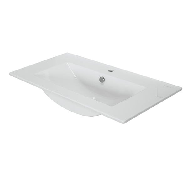 Дополнительное фото №3 Тумба Comforty Модена М 90 белая с раковиной Quadro 90 