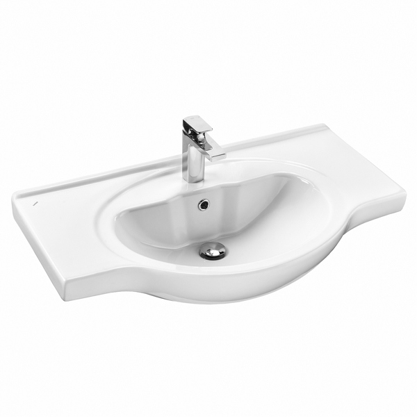 Дополнительное фото №3 Тумба Comforty Севилья-85 слоновая кость с раковиной Сенеж 87