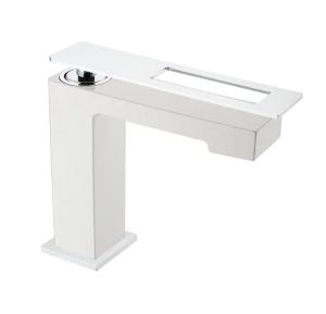 Смеситель для раковины низкий Boheme Q White-Chrome