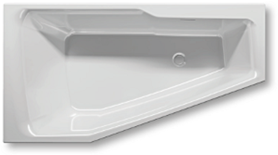 Фото Ванна акриловая Riho Rethink Space Right Plug & Play 180*110