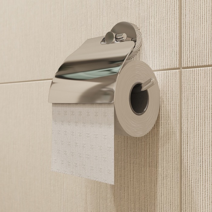 Дополнительное фото №1 SENA Держатель туалетной бумаги с крышкой,сплав мет.(IDDIS)