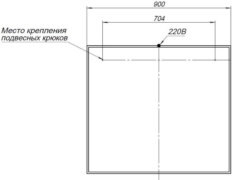 Дополнительное фото №1 Зеркало Aquanet Бостон М 100 белый матовый