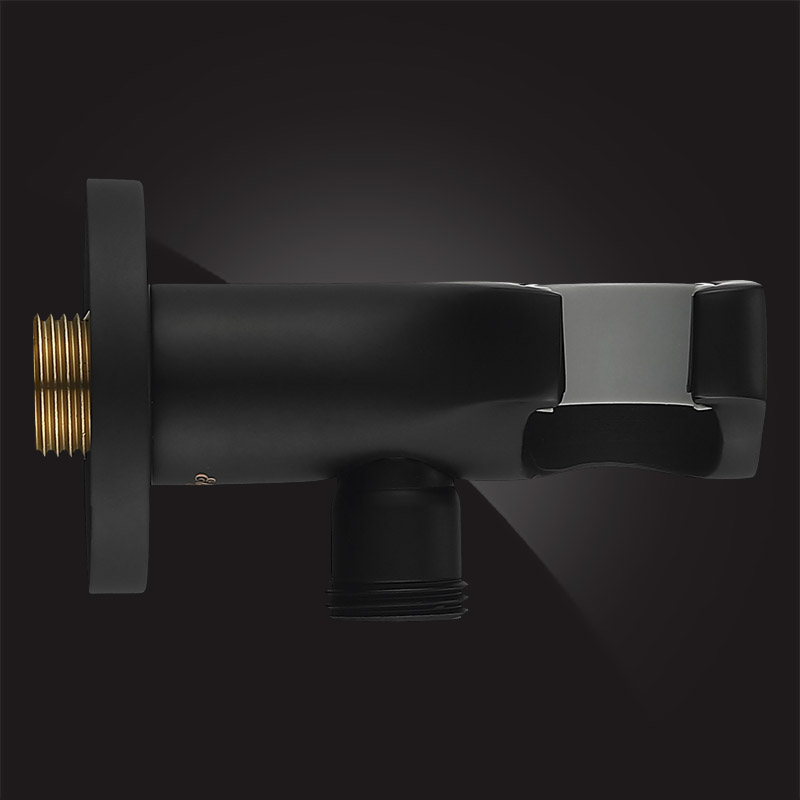 Дополнительное фото №1 Подключение для душевого шланга Elghansa WS-6K-Black, с боковым держателем лейки, черный