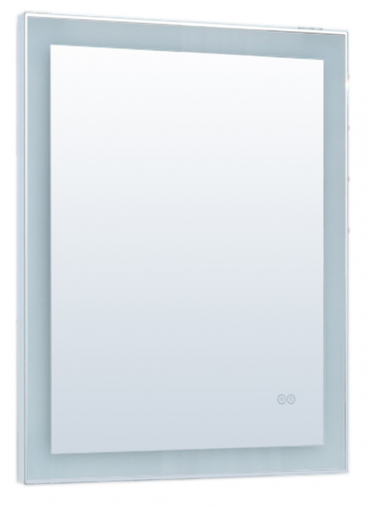 Фото Зеркало Aquanet Алассио new 6085 с LED подсветкой, 600*850*32 мм, сенсорный выключатель