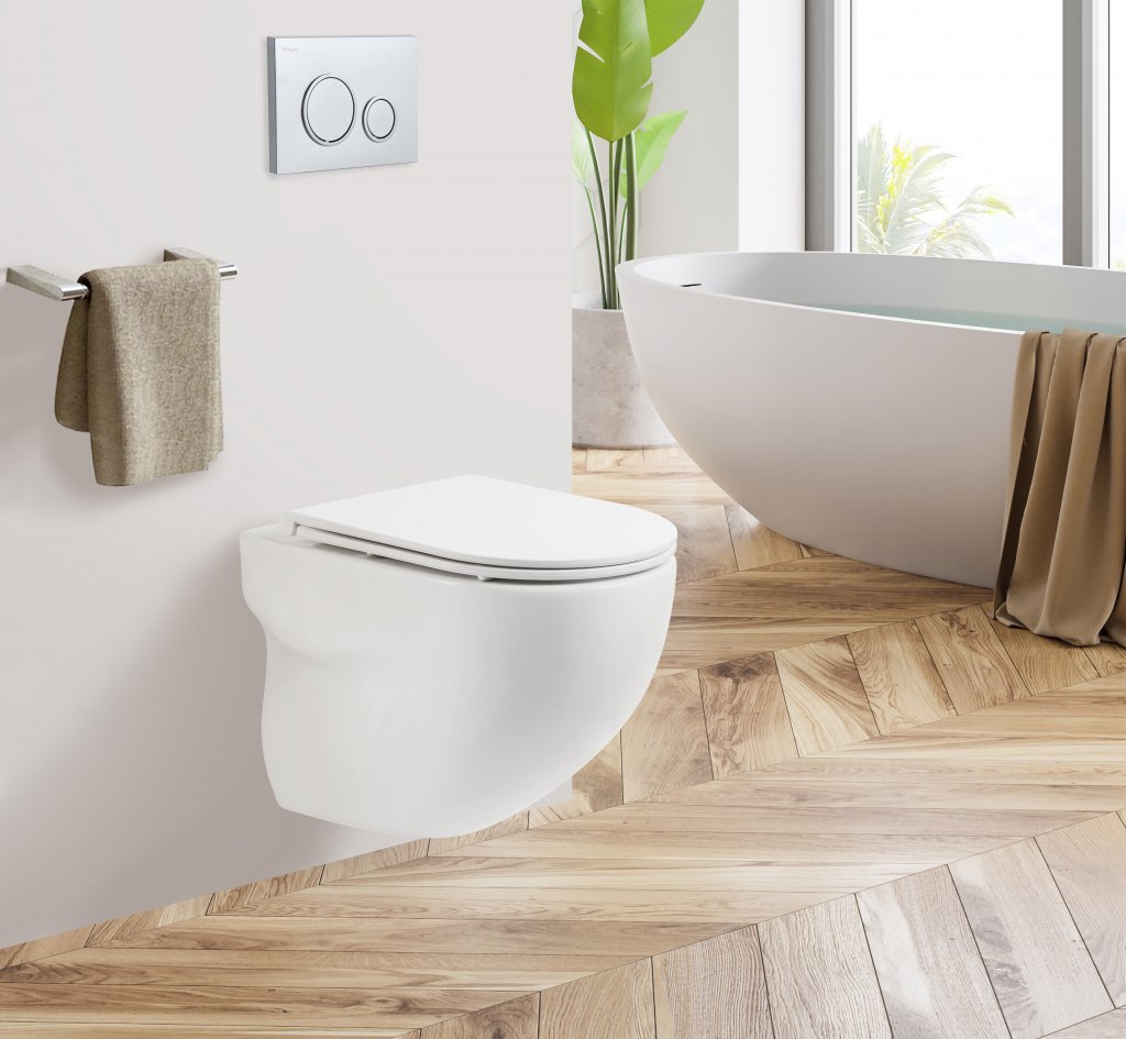 Дополнительное фото №2 Унитаз подвесной Belbagno ONDA безободковый с сиденьем BB870SC