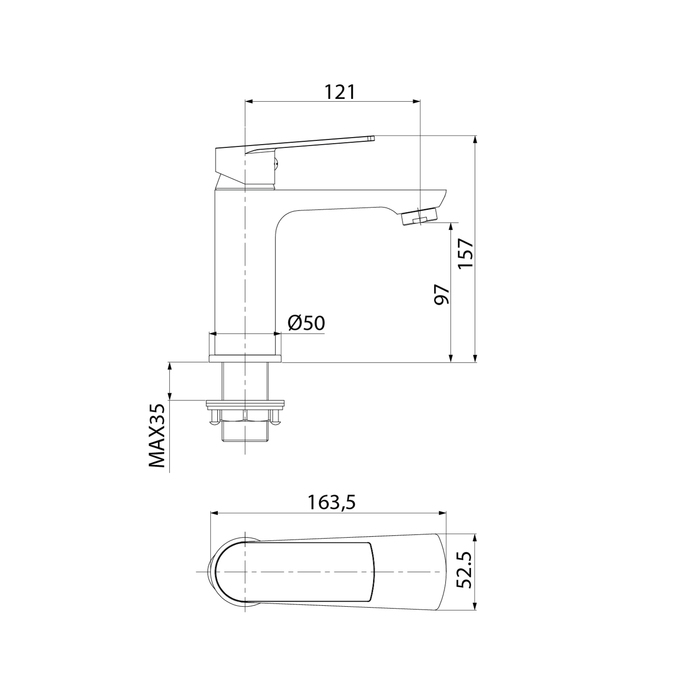 Дополнительное фото №1 Смеситель для раковины Iddis PLASB00i01