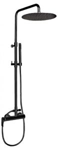 Душевая стойка со смесителем, верхний душ диаметр 300 мм, антикальциавый, ручной душ (CEZARES)