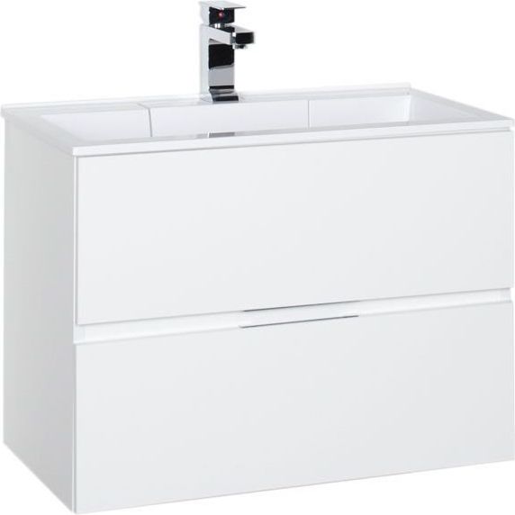 Фото Тумба Aquanet Алвита 70 белая с раковиной Фортуна 70 