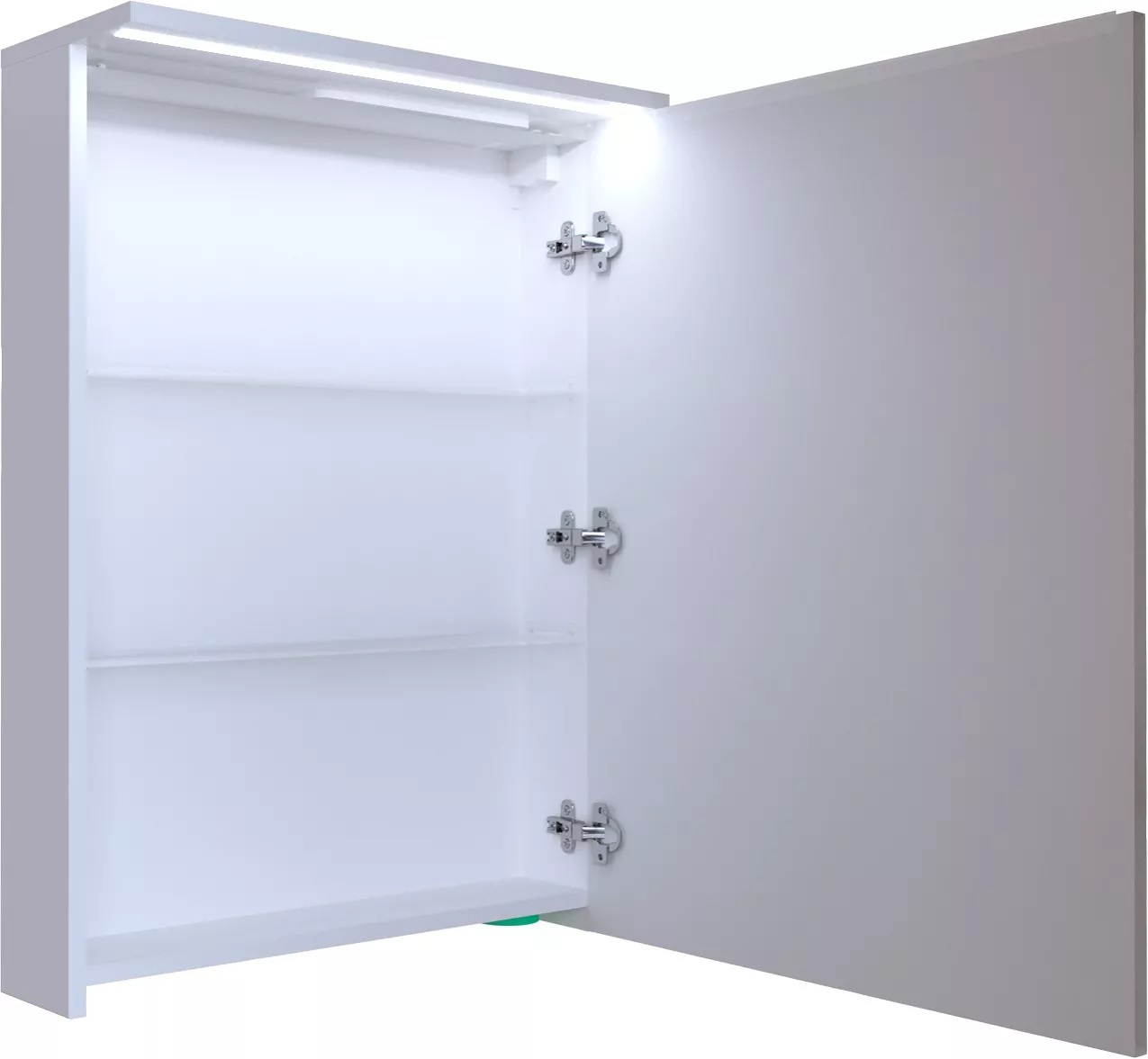 Дополнительное фото №3 Зеркало-шкаф 1Marka Соната 60 1д с подсветкой,белый глянец