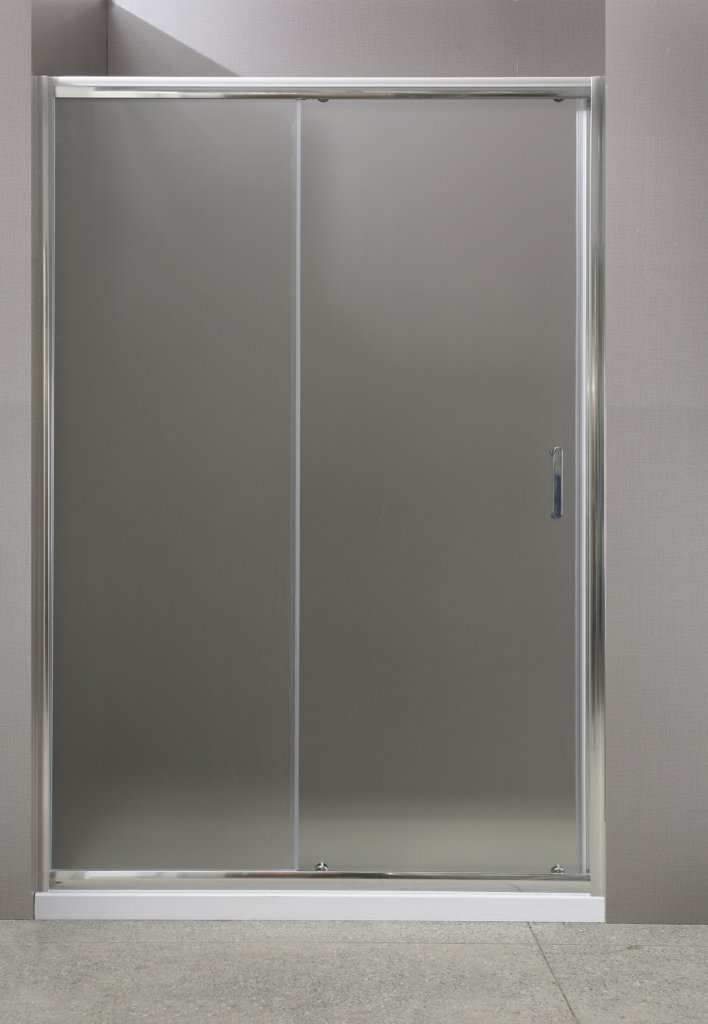 Фото Душевая дверь Belbagno UNO-BF-1-155-P-Cr, матовое стекло, профиль хром